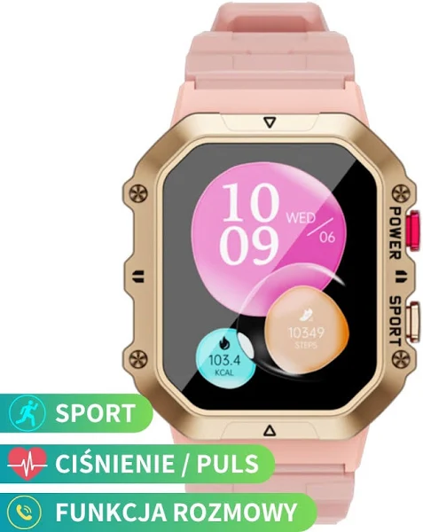 Smartwatch Rubicon RNCF28 różowy