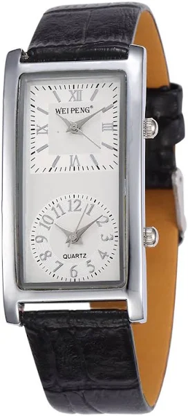 Infinite U U Fashion damski kwarcowy zegarek Na Rękę czarny Skórzany pasek Pu