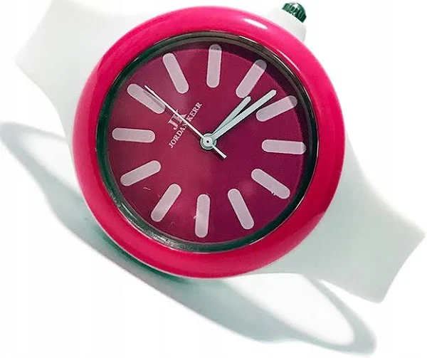 Zegarek damski Jordan Kerr biały silikonowy