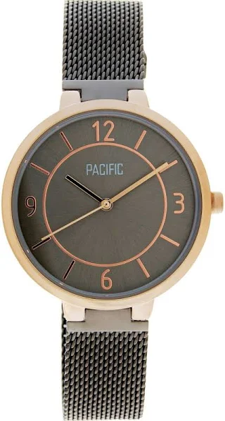Pacific Szary damski zegarek z bransoleta mesh Pacific X6146-04