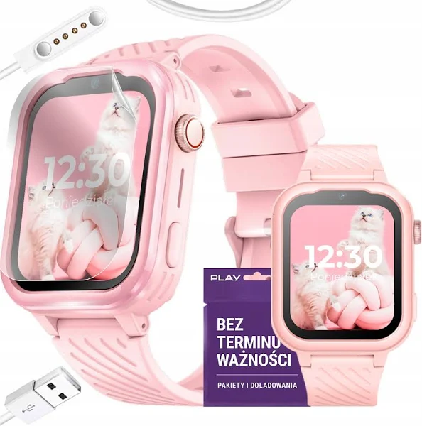 Smartwatch Zegarek Dla Dzieci Telefon 4G Rozmowy Sms Z Grami Polskie Menu