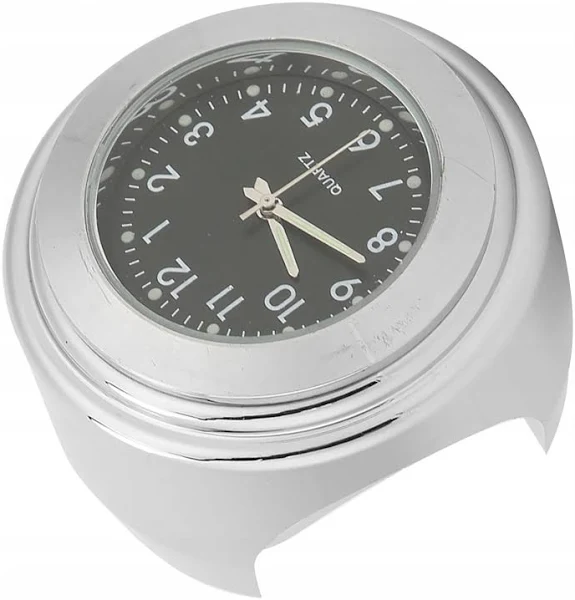 Wodoodporny zegar motocyklowy Chromowany zegarek