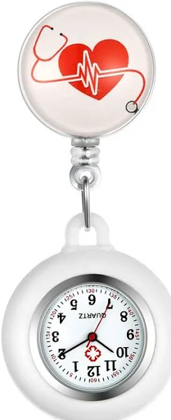 Zegarek pielęgniarski Advaner analogowy mechanizm kwarcowy FOB z broszką