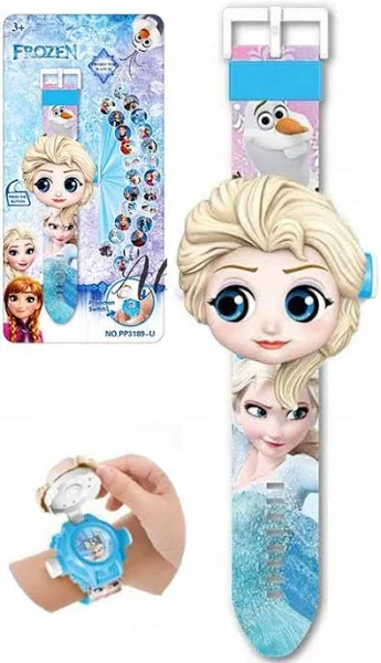 Zegarek z projektorem dla dzieci Kraina Lodu Elza