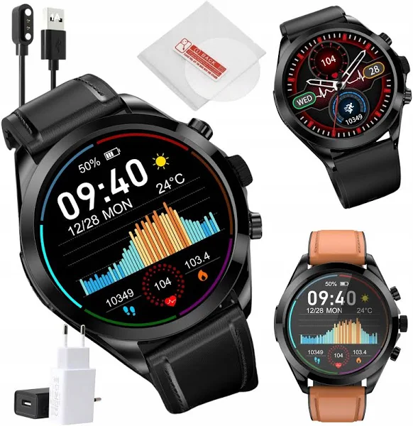 Zegarek Glukometr Pomiar Glukozy Cukru Ekg Spo2 Dla Samsung Huawei Xiaomi