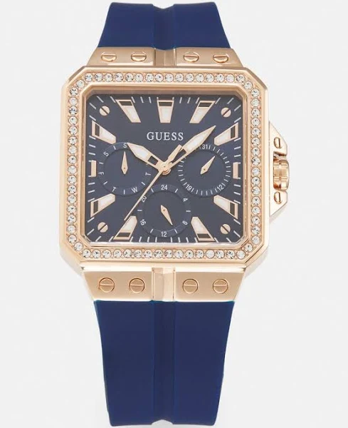 Guess Akcesoria Kobieta Niebieski ONE Size Damski Zegarek Bransoletka Libra Multifunkcyjny Niebieski