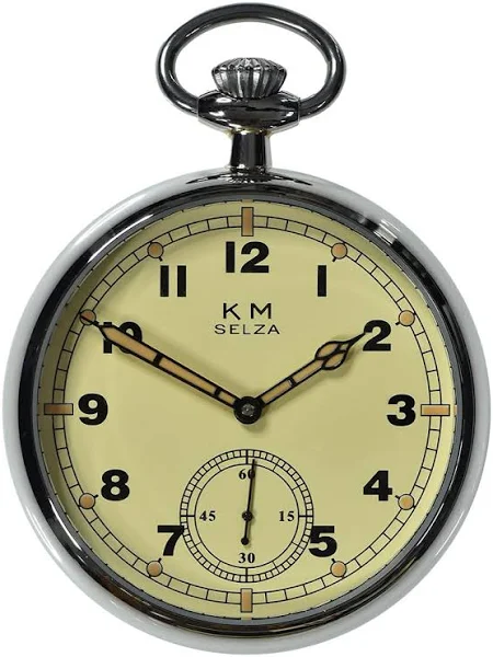 MWC Selza WW2 wzór mechaniczny stalowy zegarek kieszonkowy męski