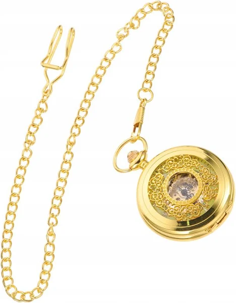 Retro Vintage Mechanical Watch Pocket Roman Round