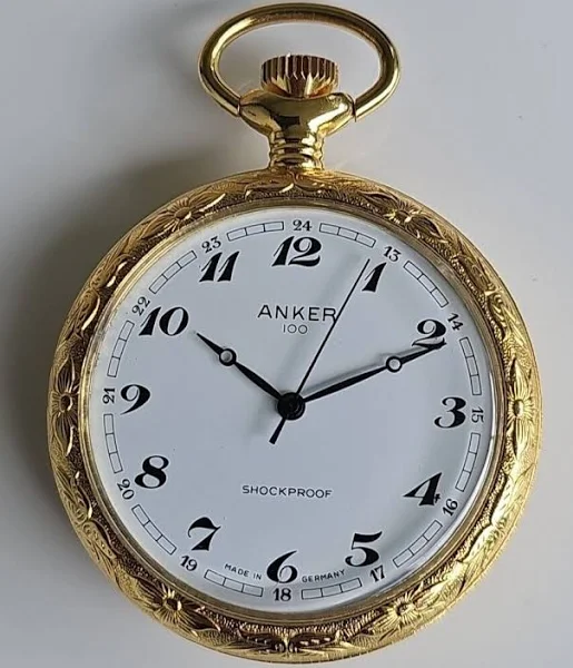 Mechaniczny zegarek kieszonkowy kotwica Pocket Watch Abl