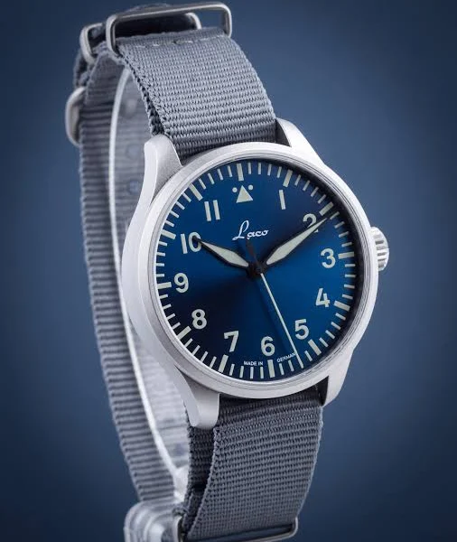 Zegarek męski Laco Augsburg Blaue Stunde 39 Baumuster A LA-862102