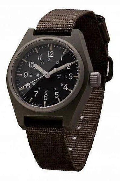 Czarny kwarc ogólnego przeznaczenia (GPQ) - 34 mm rząd USA / nylon balistyczny / czarny