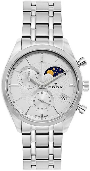 EDOX Les Vauberts Moonphase Chrono 01655-3M-AIN