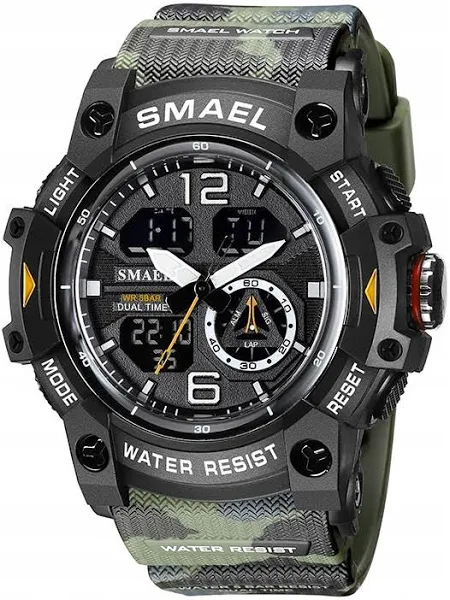 Zegarek Męski Na Pasku Militarny Sportowy Smael 8007 SMAEL 8007 POMARAŃCZOWY