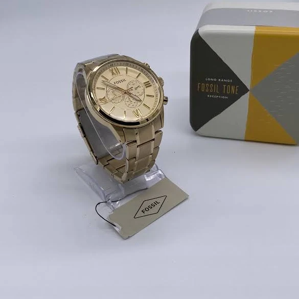 Zegarek męski ze złotym chronografem Flynna