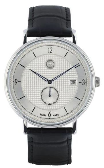 Mercedesbenz Oe Mercedes Zegarek Meski Ronda Srebrny Stal Skora