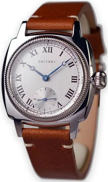 Baltany 1926 VD78 kwarcowy Oyster Tribute męski zegarek luksusowe szkło szafirowe skóra wodoodporne