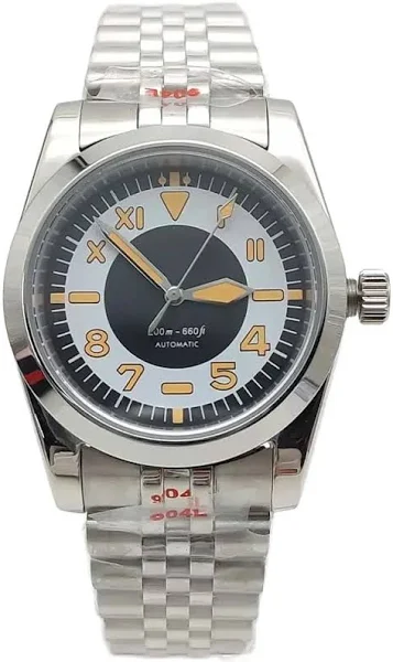 Nowy męski zegarek mechaniczny szafirowy