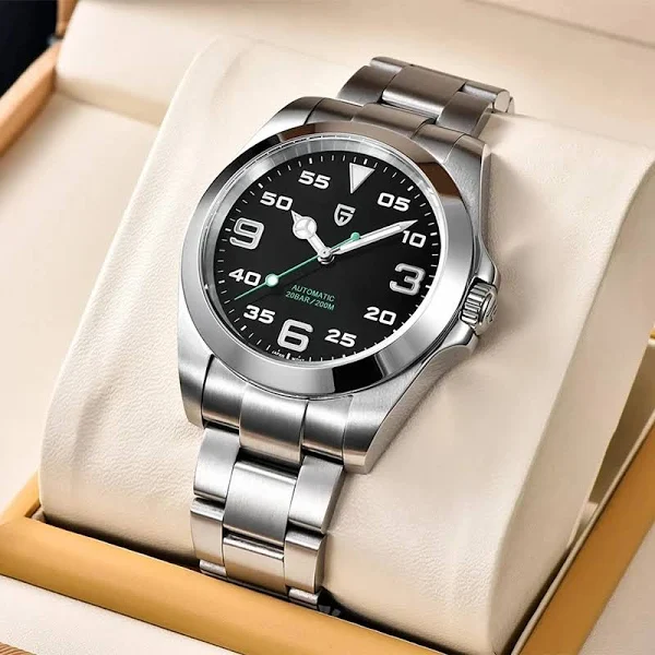 PAGANI DESIGN 40MM męski automatyczny zegarek mechaniczny luksusowy szafir AR szklany wodoodporny