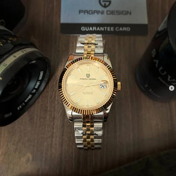 40MM PAGANI DESIGN męski automatyczny zegarek mechaniczny luksusowe szkło szafirowe 100M wodoodporna