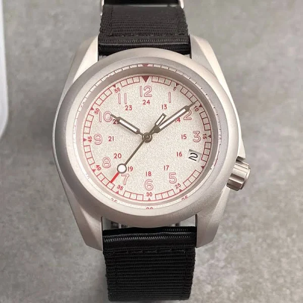 Tandorio 3.8 SKX Mod Sandblast NH36 mechaniczny zegarek męski Vintage zielona tarcza szafirowe szkło