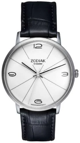 Zegarek Mechaniczny Męski Błonie Zodiak Biały