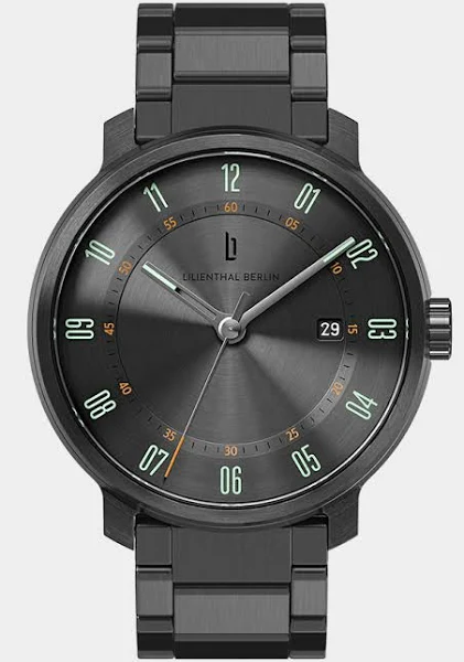 Lilienthal Zegarek Automatyczny Męski Szary Metalowy pasek