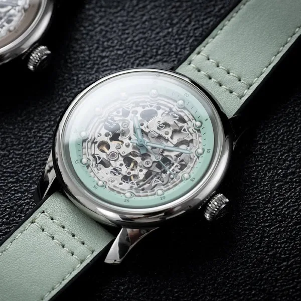 Tytanowy solidny męski zegarek szafirowy kryształ 8N24 automatyczny mechaniczny pływanie wodoodporny