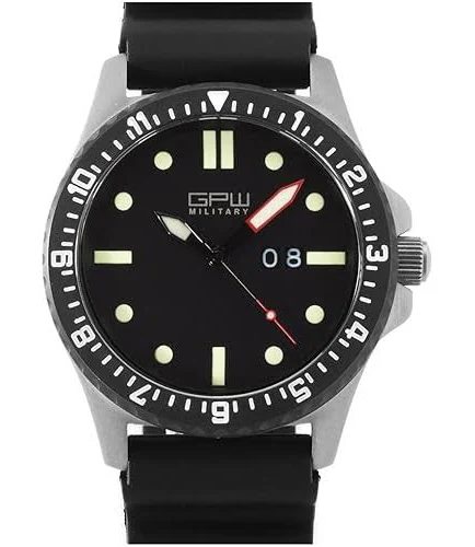 Niemiecki wojskowy zegarek tytanowy z dużą datą 200 M WR