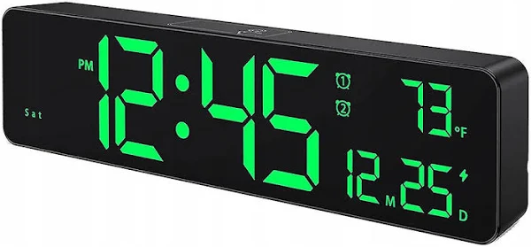 Zegar Ścienny Cyfrowy z Dużymi Cyferkami