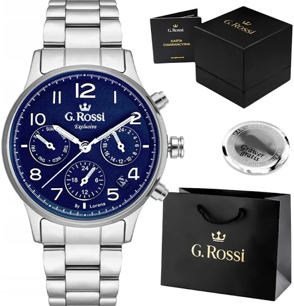 Zegarek damski G. Rossi Exclusive z Aktywnymi Małymi Tarczkami Grawer