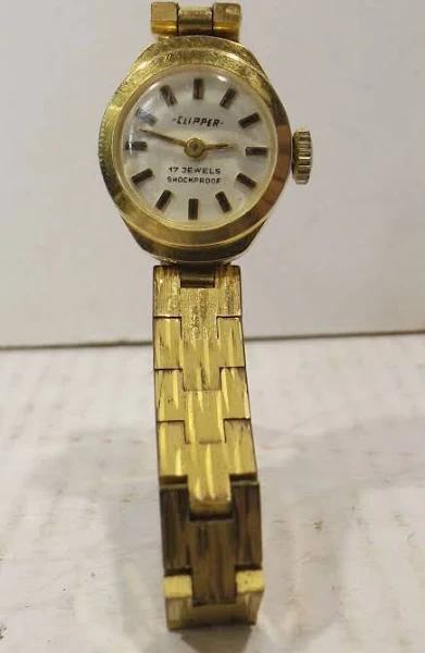 Stare Małe Złoto. Mechaniczny Damski Zegarek Na Rękę Zarja Zarya