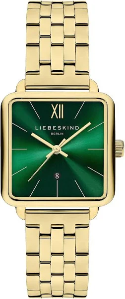 Liebeskind Zegarek kwarcowy w kolorze złoto-zielonym