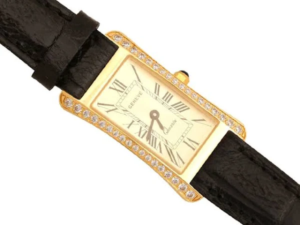 Złoty zegarek damski pasek Zv137