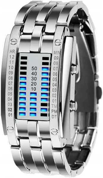 Zegarek męski Skmei bransoleta binarny kt18