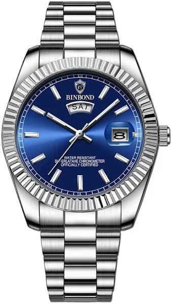 BINBOND B7012 męski sportowy zegarek kwarcowy 30M wodoodporny świecący klasyczny zegar kreatywny