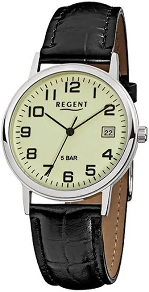 zegarek Regent czarny F-793 męski analogowy zegarek kwarcowy URF793