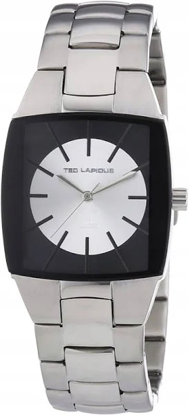 Ted Lapidus Zegarek kwarcowy Ted Lapidus w kolorze srebrno-czarnym