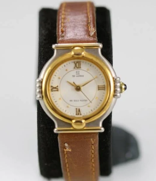 Ted Lapidus Zegarek Damski Srebrny Złoty Stal Nierdzewna Wr