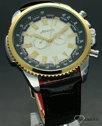 Zegarek Męski na Czarnym Paski Albatros Abca55