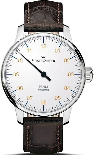 Zegarek męski MeisterSinger N°03 White Automatic