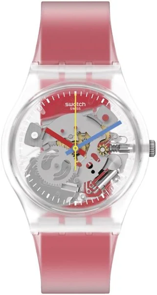 Zegarek SWATCH GE292 GENT Clearly Red Striped