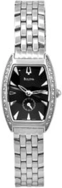 Nowy Bulova 63R44 Damski Tonneau Diamond Ramka Czarna Tarcza