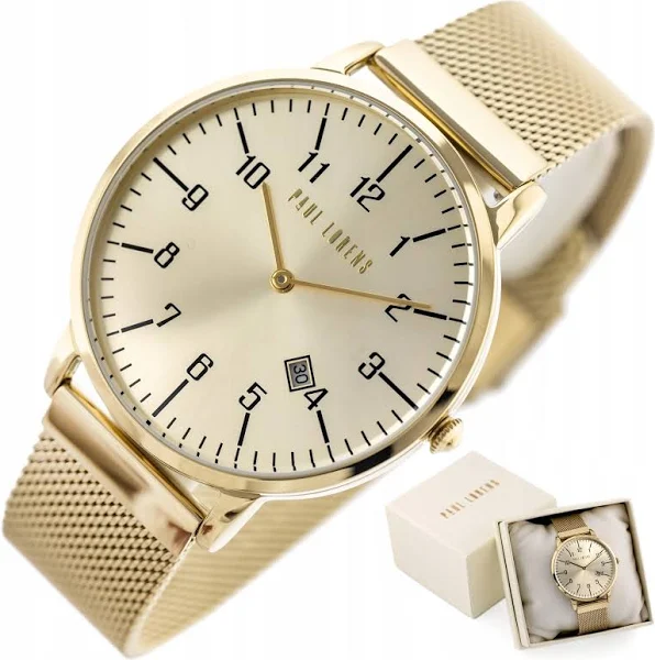 Zegarek Damski Paul Lorens Renna +grawer Komplet Prezentowy cyfry czytelny