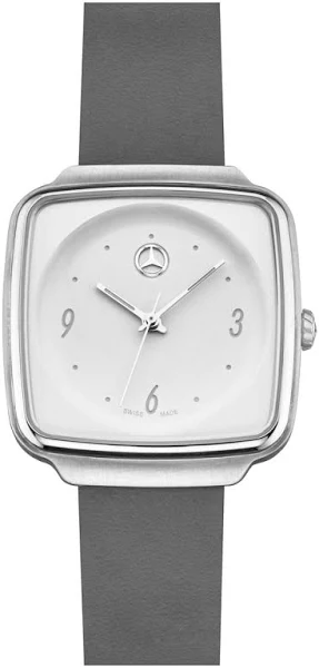 Mercedes Benz Original Montre pour Femme Moderne 2022 Inox / Cuir de Veau