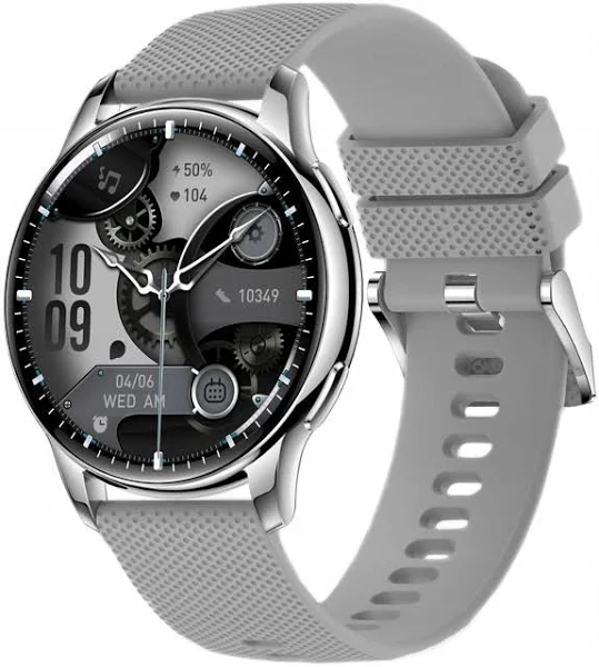 Damski SMARTWATCH Zegarek Funkcja Rozmowy Srebrny