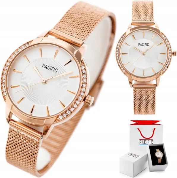 Zegarek Damski Rose Gold Klasyczny Pacific Prezent