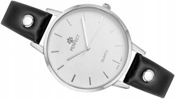 Damski Zegarek Perfect Gładki Skórzany Pasek