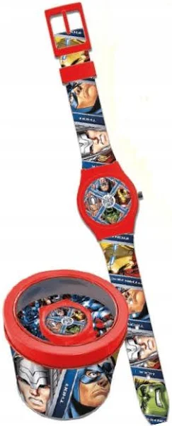 Kids Zegarek analogowy w metalowym opakowaniu Avengers Mv16051 Euroswan