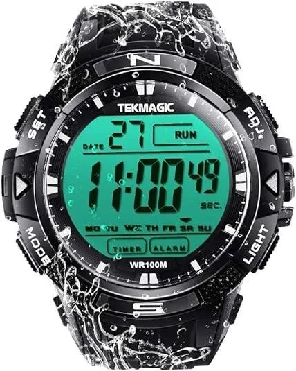 Tekmagic 10ATM Wodoodporny zegarek cyfrowy nurkowanie 100m