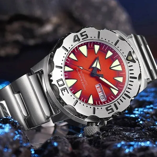 Sea knight Monster V2 męski automatyczny zegarek mechaniczny 20BAR wodoodporny zegarek NH36 z